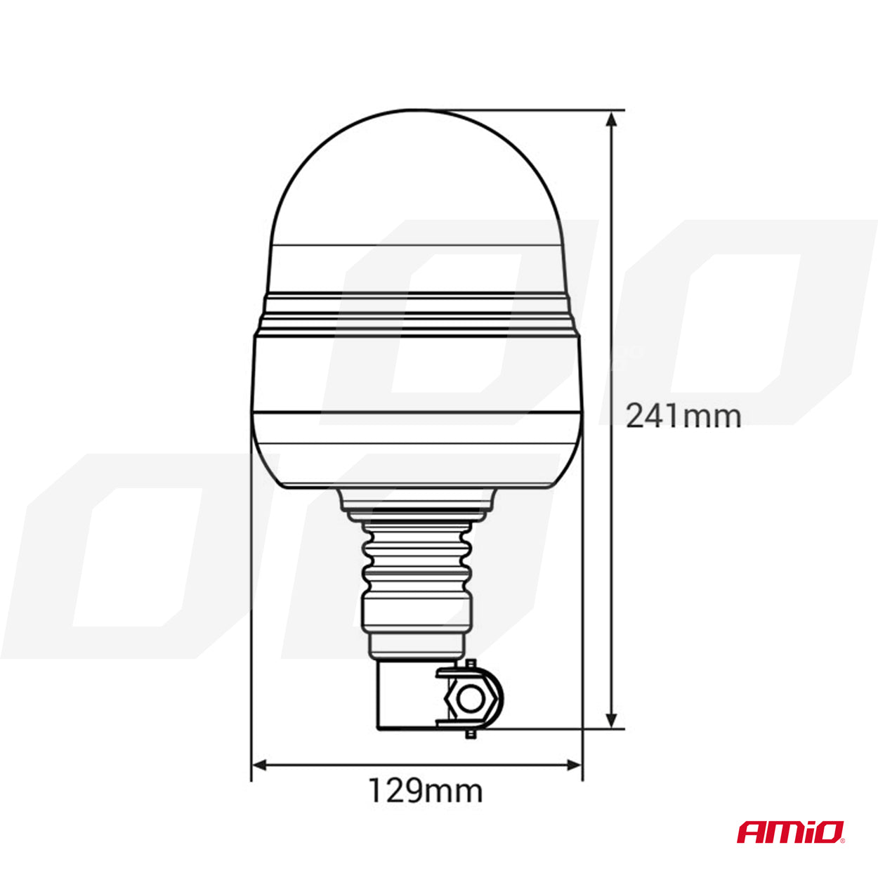 Varsellys 39 LED Flex, R65- og R10-godkjent, 12/24 V, AMIO-01501