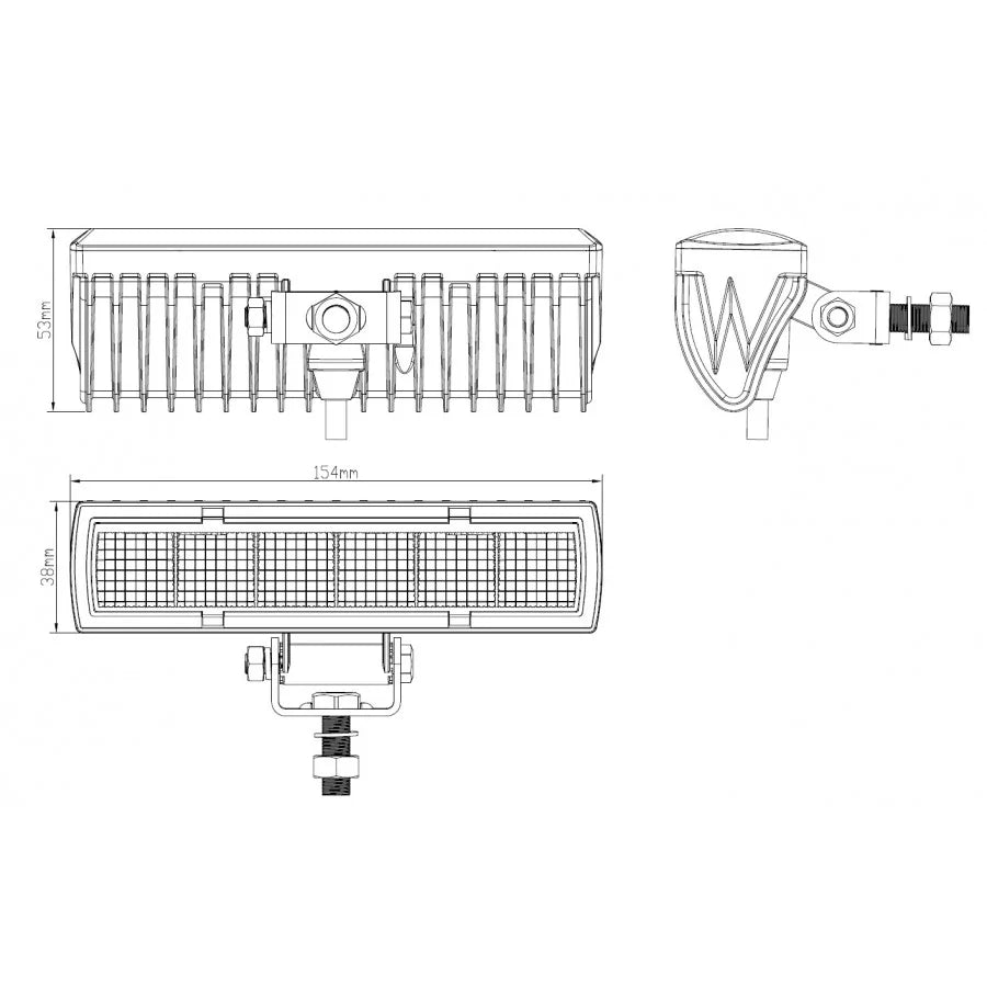 Arbeidslys LED flood 6x LED, KAMAR - L0150
