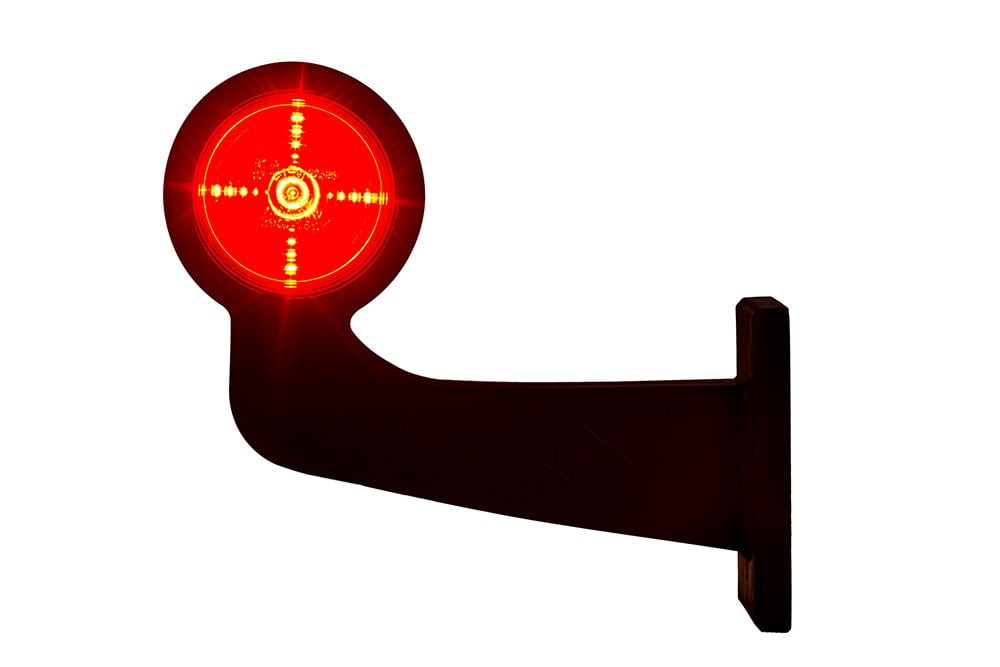 Markeringslys LED oransje/rød, venstre, med lang arm, HORPOL - LD 2620
