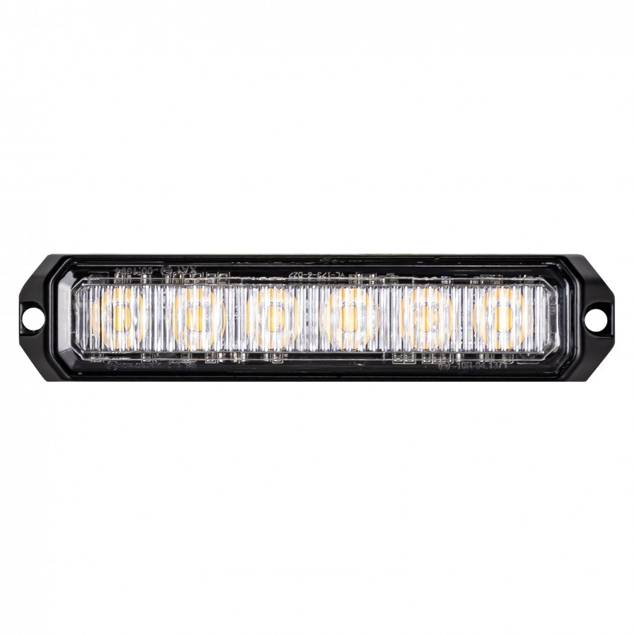 LED strobelys, 18W, 6 LED, amber, 12/24V, KAMAR - LW0032-ALR-1
