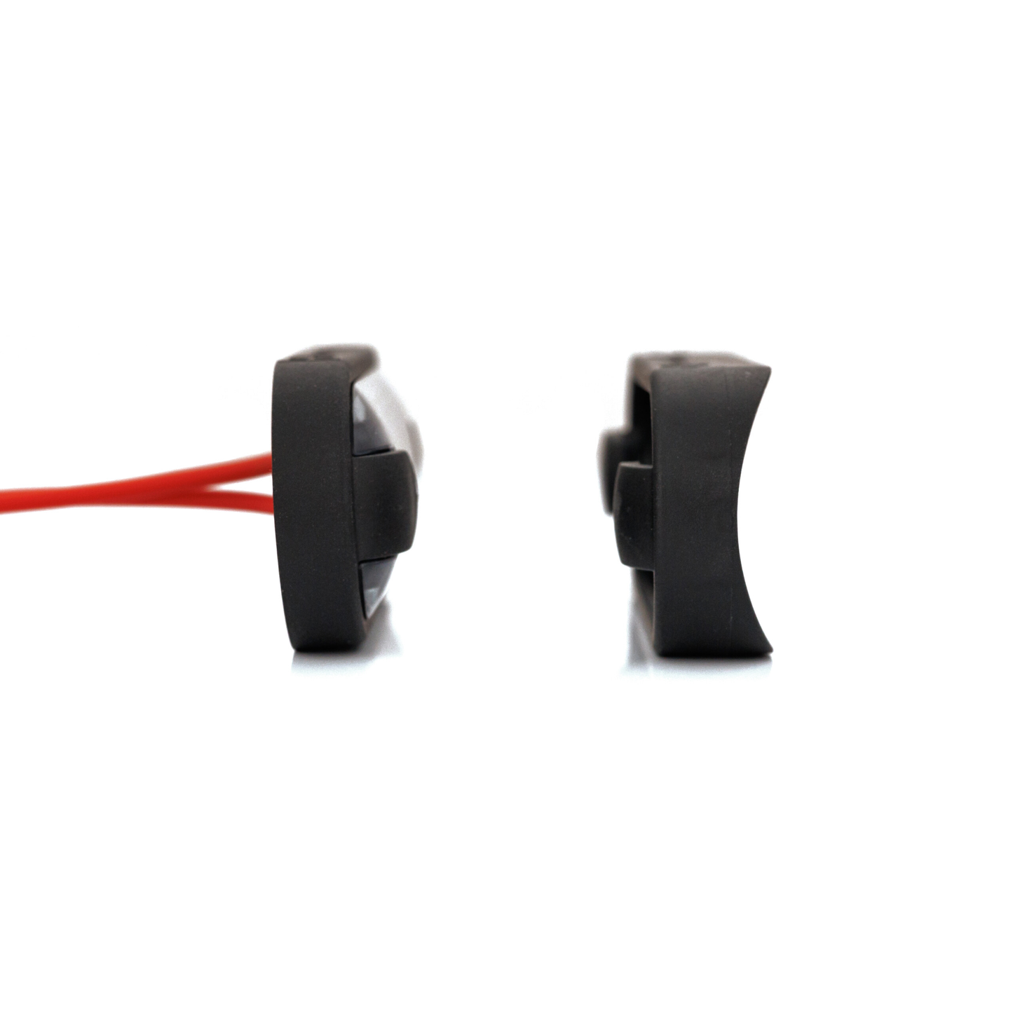 Markeringslys LED Slim Graphite - rød