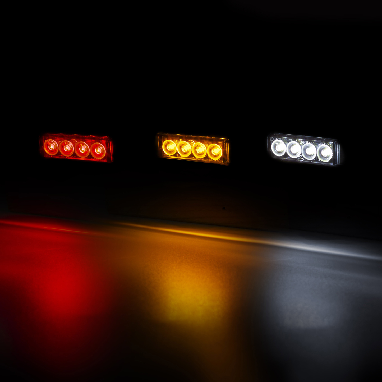 Markeringslys LED Slim Graphite - Oransj