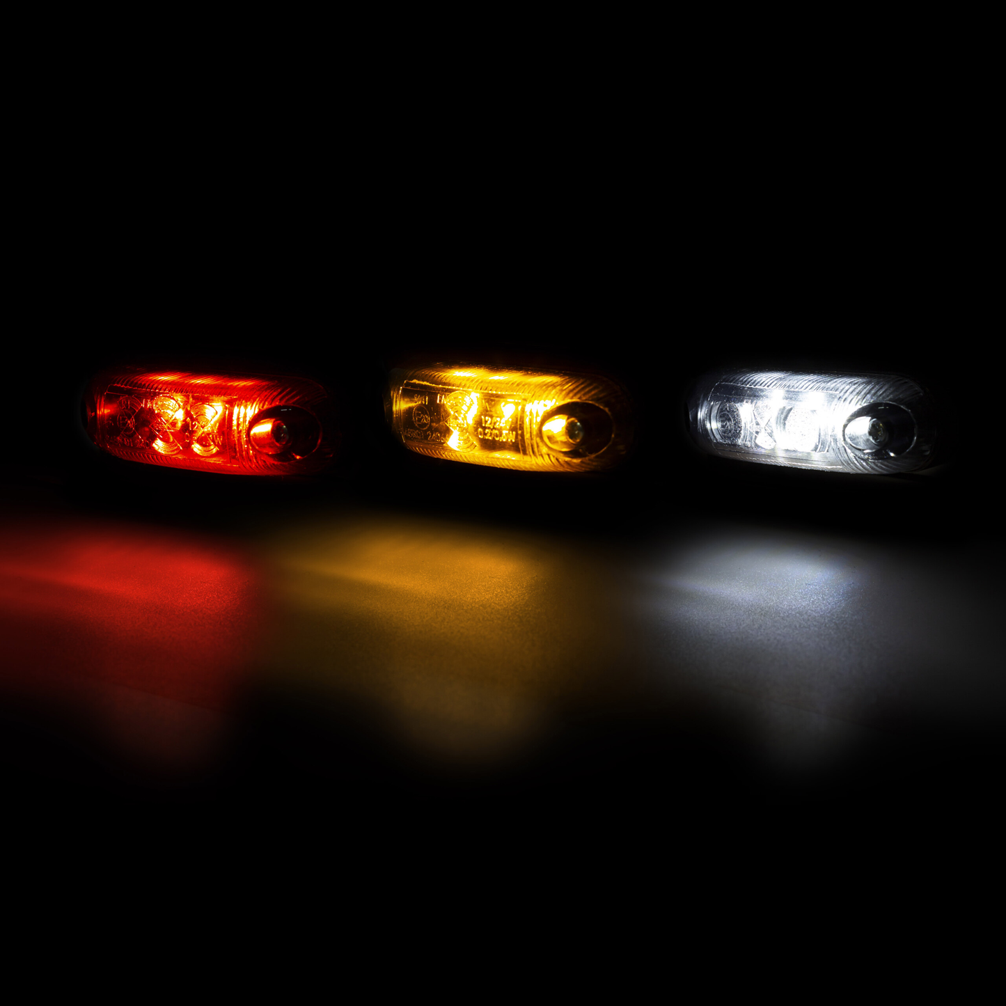 Markeringslys LED Graphite - Rød