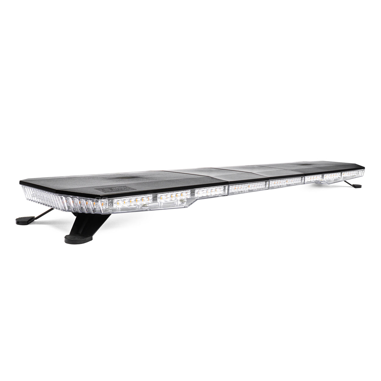 LED varsellysbjelke med 51 blinkemønstre, 117 cm, R65- og R10-godkjent, 12–24 V, AMIO-03344.