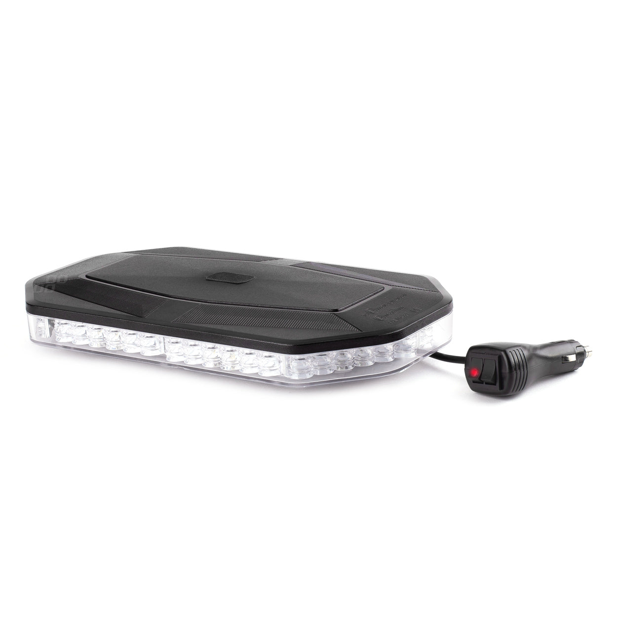 LED varsellysbjelke WLB78 med magnetfeste, 293 × 171 mm, R65- og R10-godkjent, 48 LED, 12–24 V, IP56, AMIO-02920.
