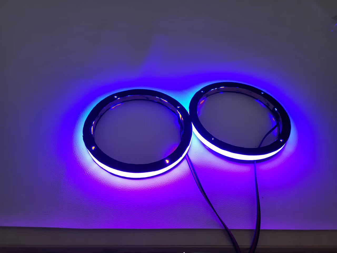 LED-lysringer til høyttalere 6,5"