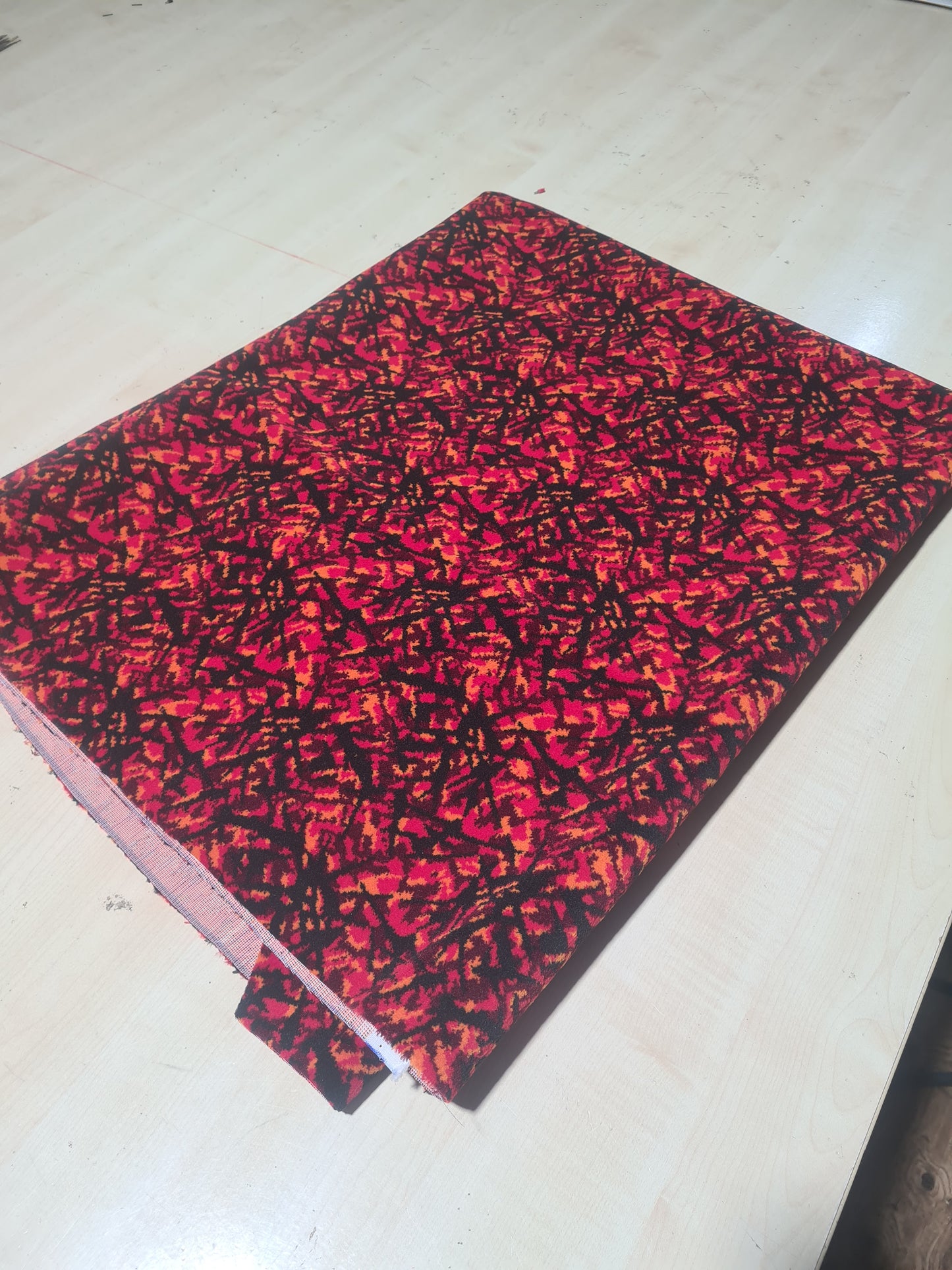 Bussplysj 100x140 cm – rød