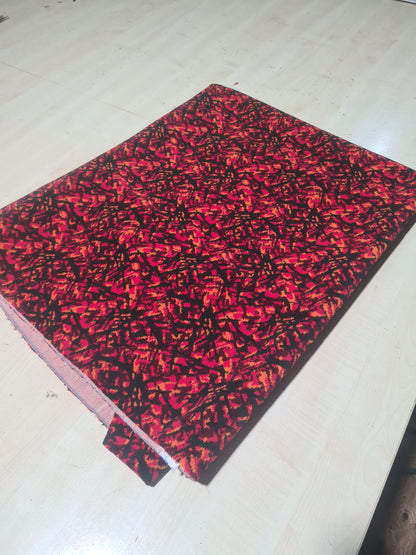 Bussplysj 100x140 cm – rød