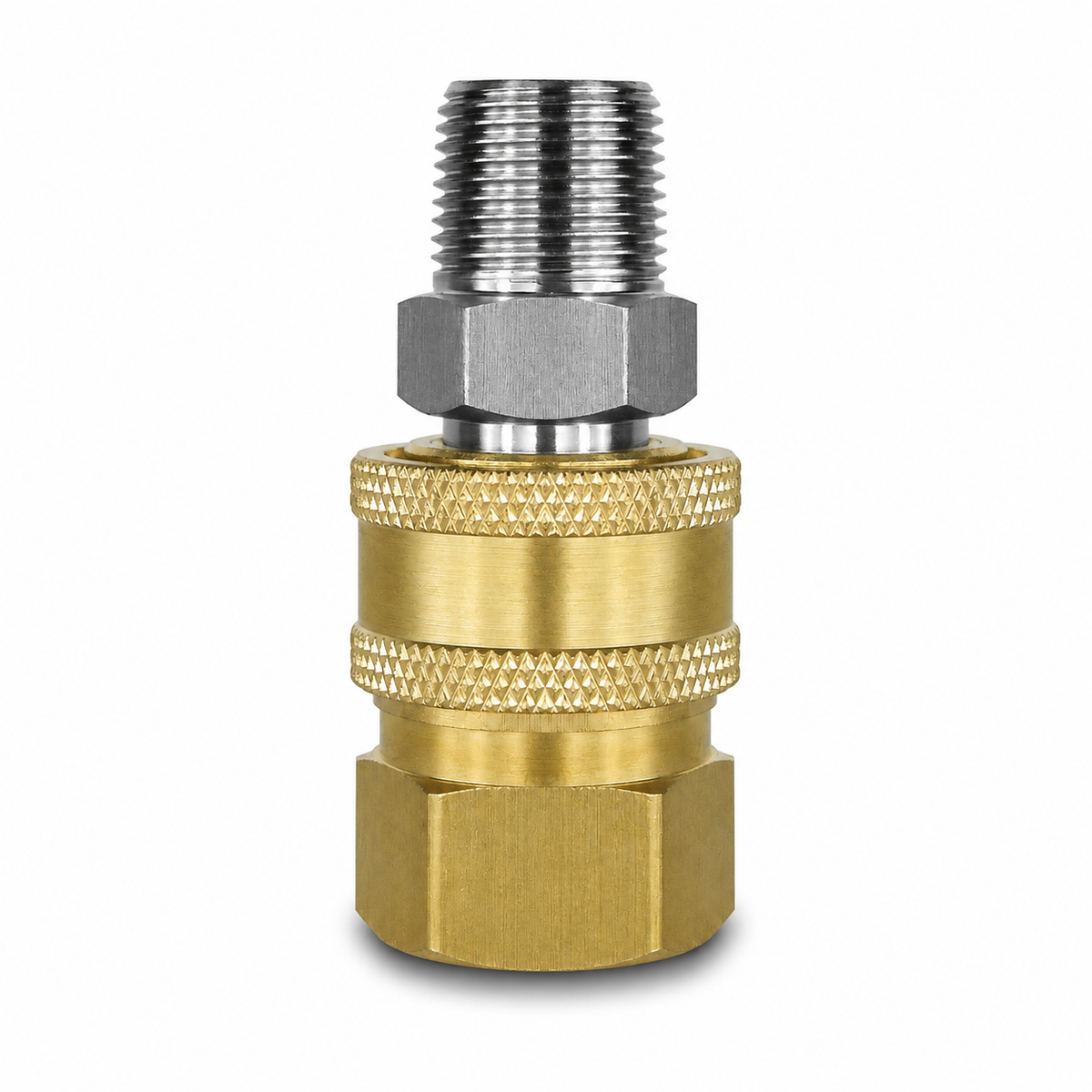 Høytrykks hurtigkobling 3/8" sett (plugg + sokkel)
