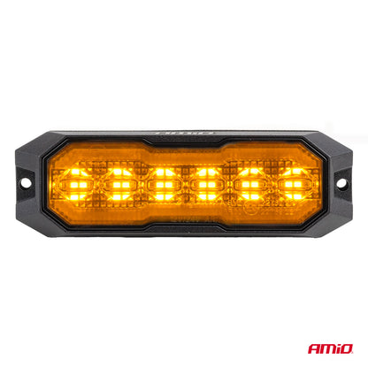 LED varsellys med oransje markeringslys og hvitt ryggelys, R65- og R148-godkjent, 12/24 V, AMIO-04862