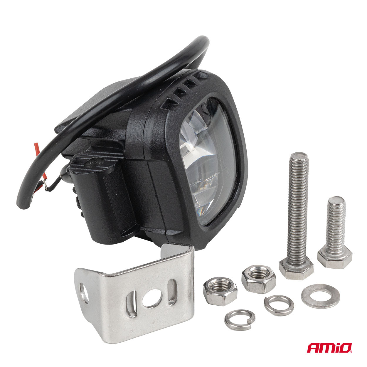 Sikkerhetslys "sikkerhetssone" rødt for gaffeltrucker, 10 W, 10–80 V, AMIO-04868