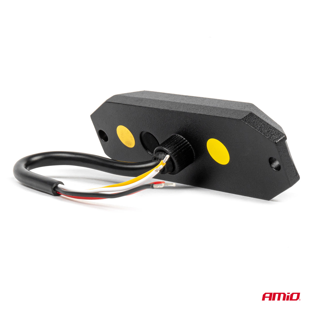 Flat LED varsellys 4 × 3 W, R65- og R10-godkjent, 12/24 V, AMIO-03929