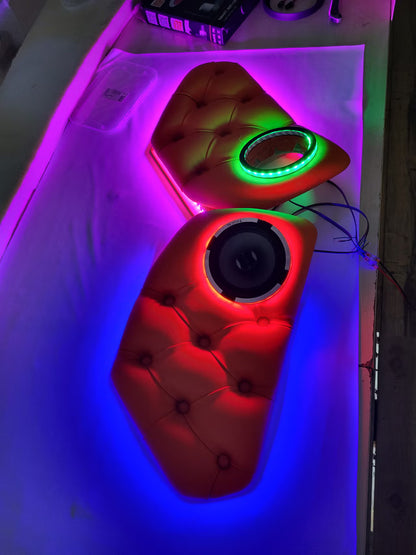 LED-lysringer til høyttalere 6,5"