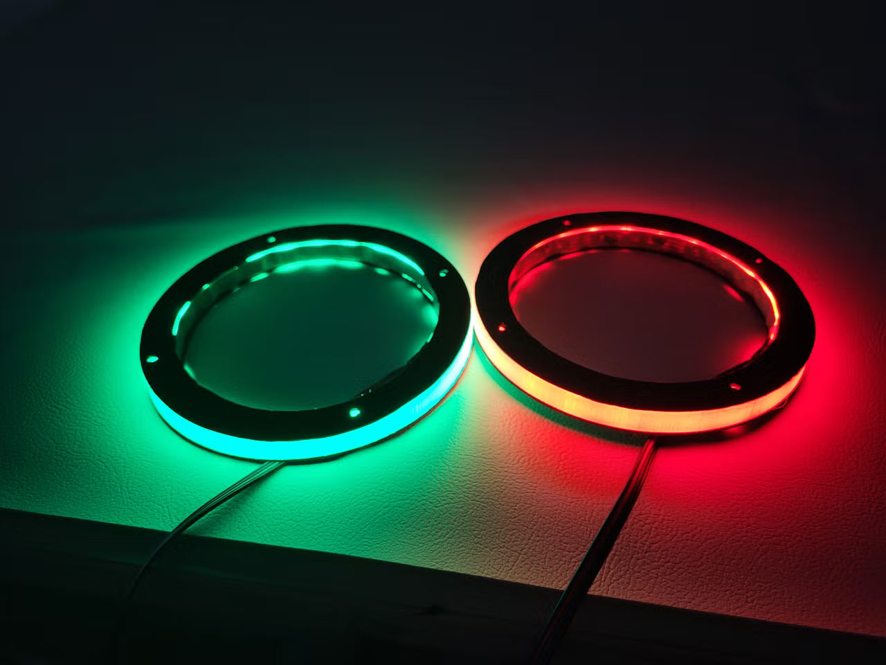 LED-lysringer til høyttalere 5,25"