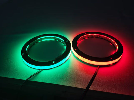 LED-lysringer til høyttalere 5,25"