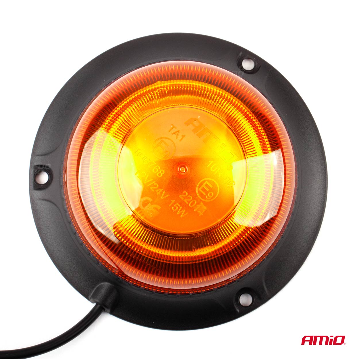 Varsellys mini 18 LED med magnetfeste, lav, R65- og R10-godkjent, 12/24 V, AMIO-02925