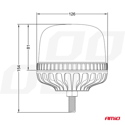 Varsellys 24 LED, 12/24 V, AMIO-03339