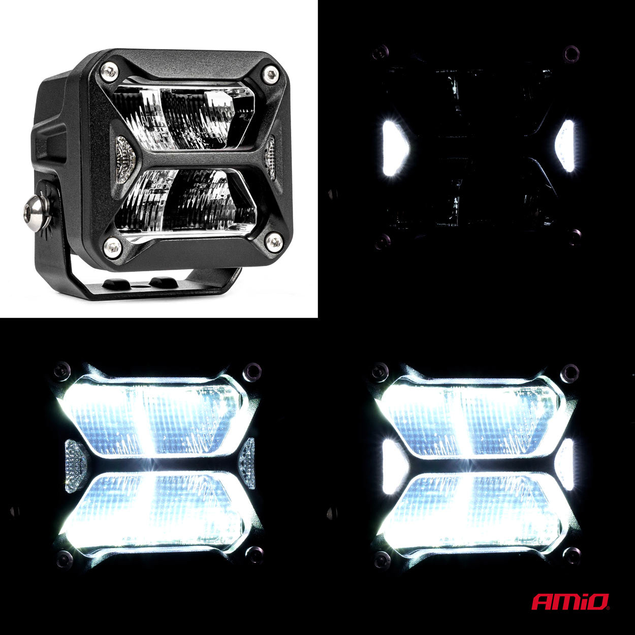 Arbeidslys LED PRO, reflektor med ECE R149-godkjenning, 1800 lm, 12V/24V, AMIO-03867