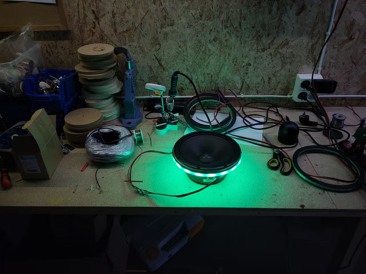 LED-lysringer til høyttalere 6,5"