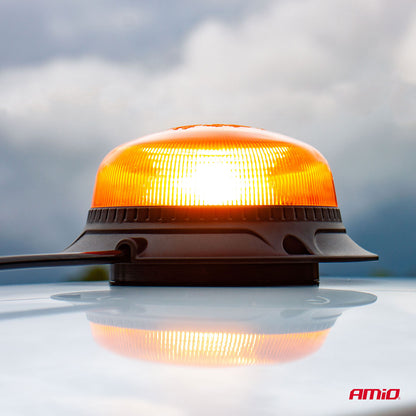 Varsellys mini 18 LED med magnetfeste, lav, R65- og R10-godkjent, 12/24 V, AMIO-02925