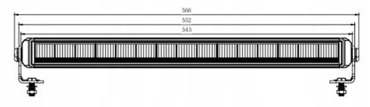 BEZEL-LESS LED ekstralys / fjernlys med varsellys, KAMAR - L3434