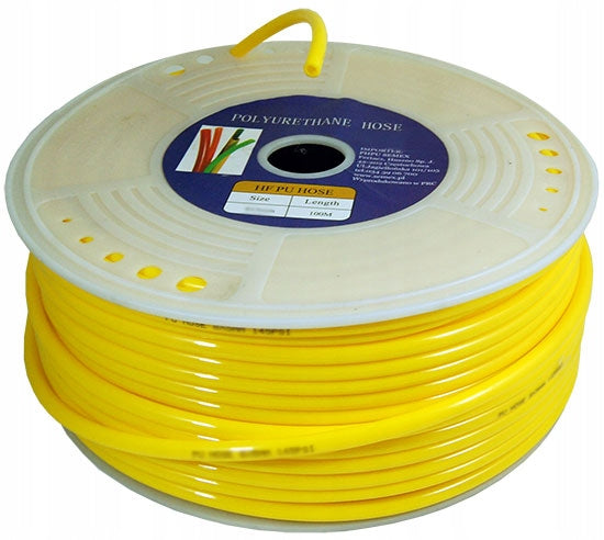 Premium PU Luftslange 12 x 8 mm (Metervare) – Gul