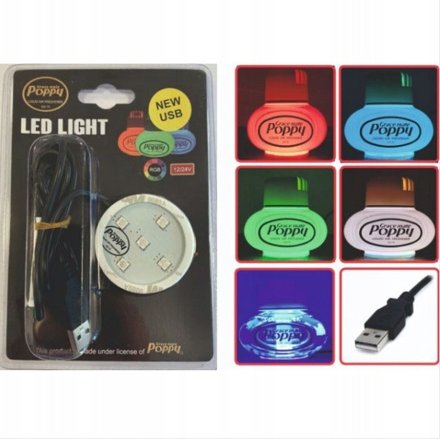Lysplate LED RGB til Poppy - USB