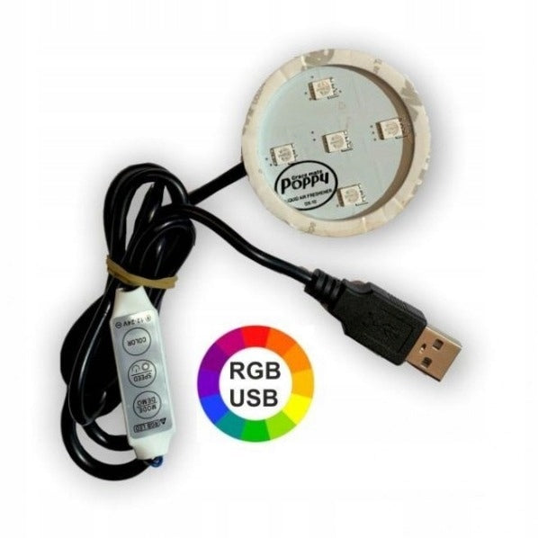 Lysplate LED RGB til Poppy - USB