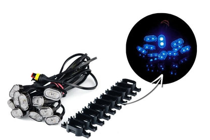 LED dysebelysning for åkersprøyte – 10 stk. blå spotsett HORPOL- ZLD 2645/10