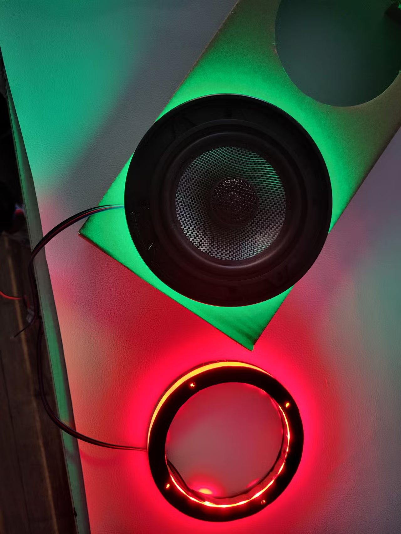 LED-lysringer til høyttalere 5,25"