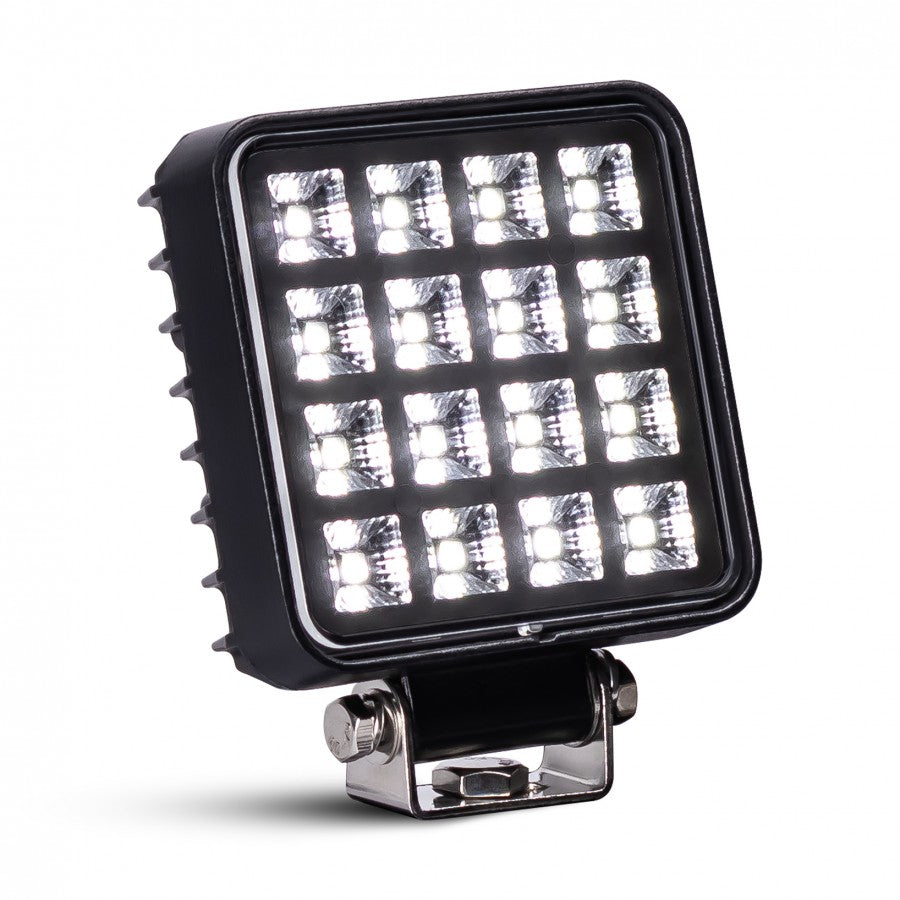 LED arbeidslys, 16 LED, 12/24V, med bryter, KAMAR – L0154