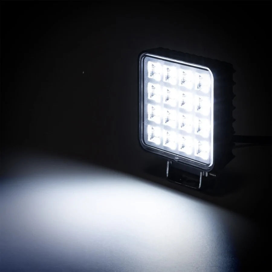 LED arbeidslys, 16 LED, 12/24V, med bryter, KAMAR – L0154