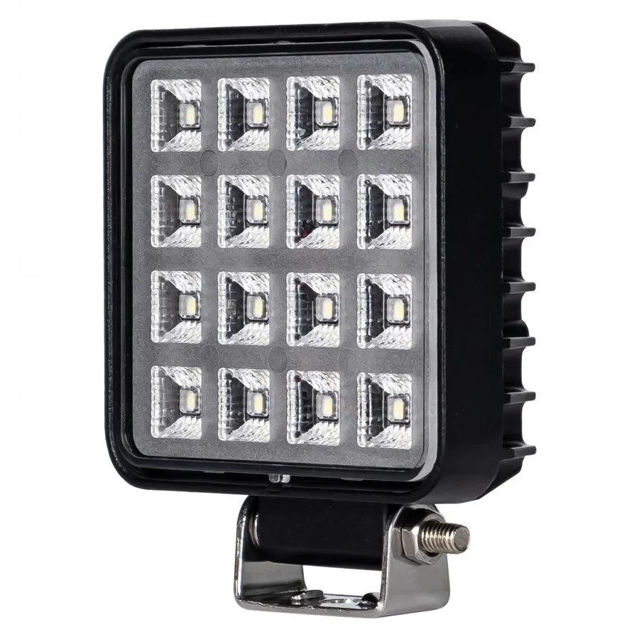 LED arbeidslys, 16 LED, 12/24V, med bryter, KAMAR – L0154