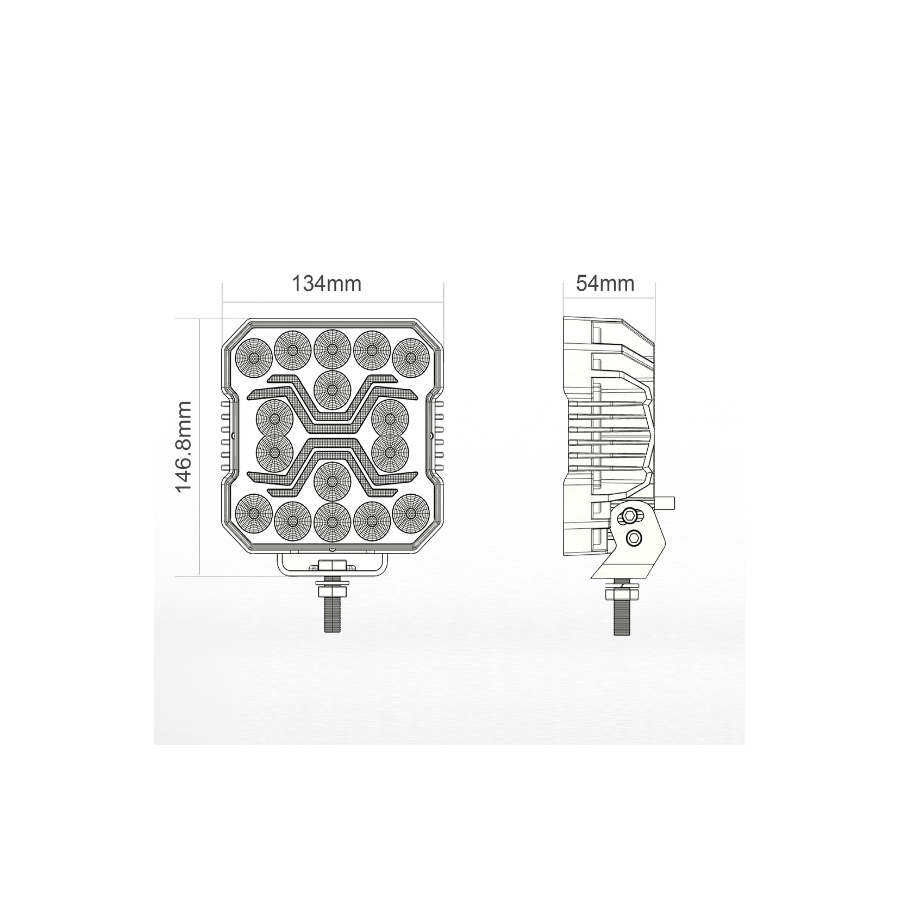 X-SPIDER 1, LED arbeidslys 60W, KAMAR - L0194