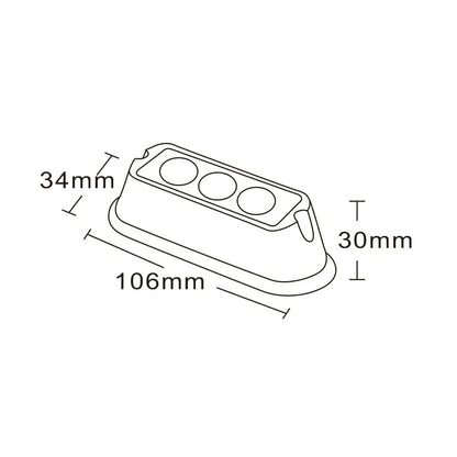 LED strobelys 9W 3 LED 12/24V – KAMAR L2285-ALR