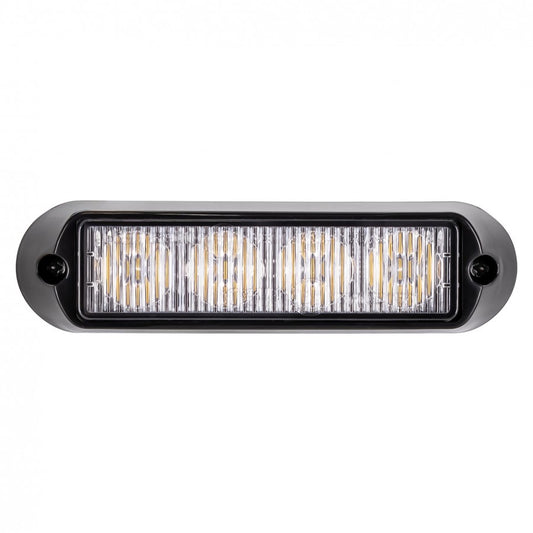 LED strobelys, 12W, 4 LED, oransj, 12/24V, KAMAR - L2298-ALR