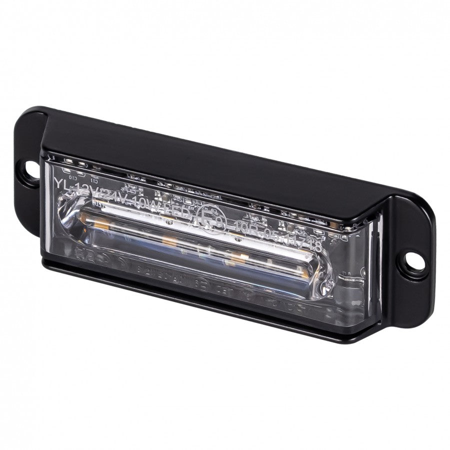 LED strobelys, 3W, 4 LED, Amber, 12/24V, KAMAR - LW0056