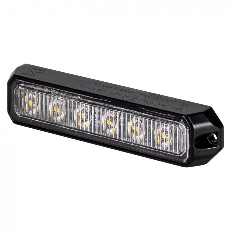 LED strobelys, 18W, 6 LED, amber, 12/24V, KAMAR - LW0032-ALR-1