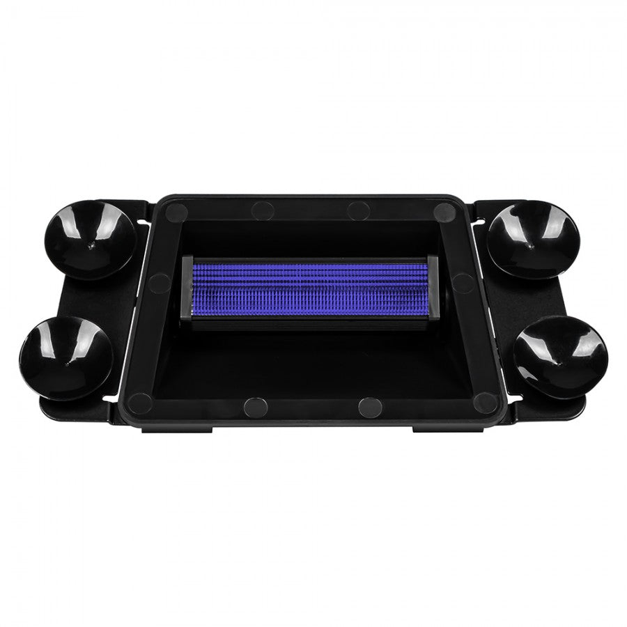 LED strobelys, 18 LED, Blå, 12/24V, med sugekopper, KAMAR - LW0053