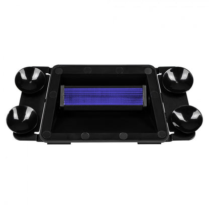 LED strobelys, 18 LED, Blå, 12/24V, med sugekopper, KAMAR - LW0053