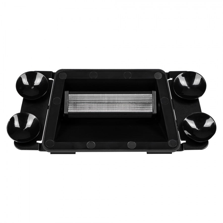 LED strobelys, 18 LED, Amber, 12/24V, med sugekopper, KAMAR - LW0052