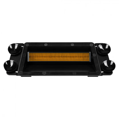 LED strobelys, 24 LED, Amber, 12/24V, med sugekopper, KAMAR - LW0054