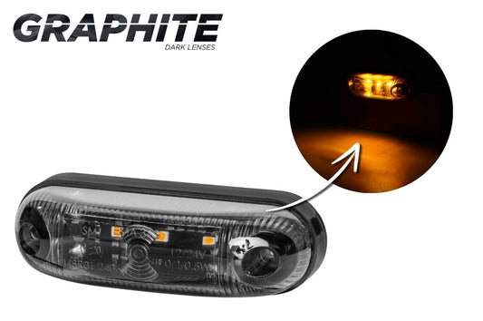 Markeringslys LED Graphite - Oransj