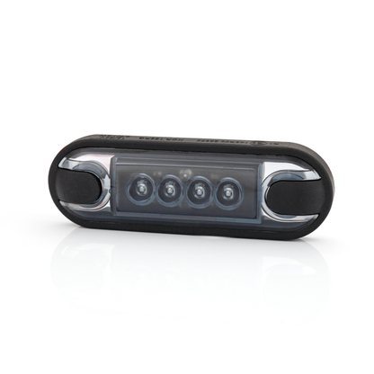 Markeringslys LED Slim Graphite - rød