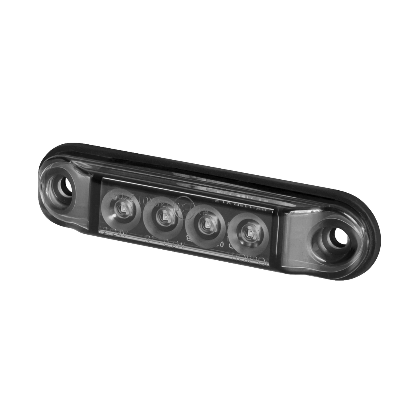 Markeringslys LED Slim Graphite - Rød