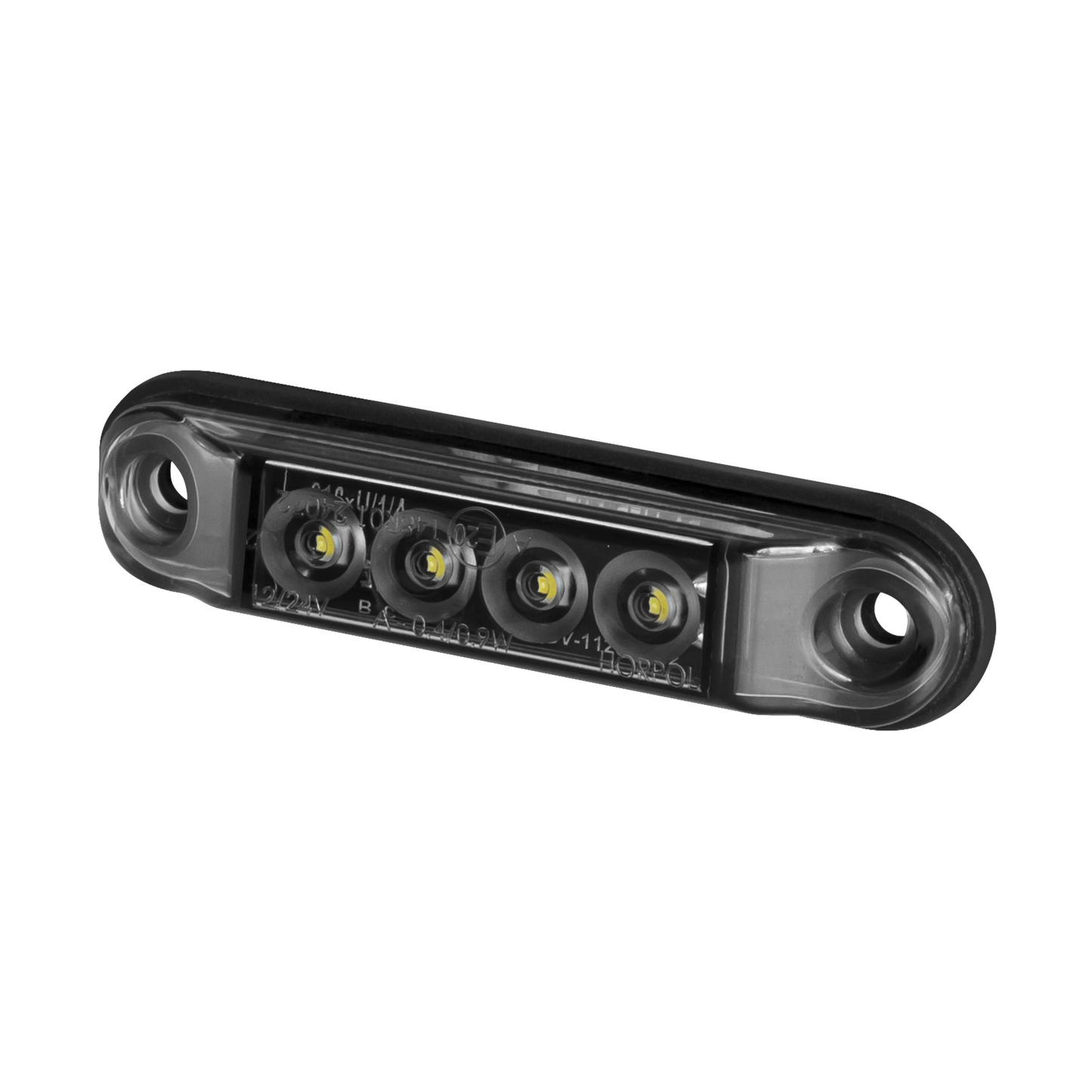 Markeringslys LED Slim Graphite - Hvit