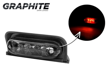 Markeringslys LED Graphite - Rød