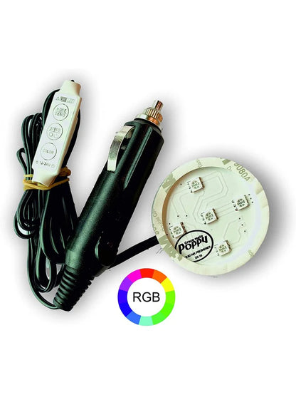 Lysplate LED - Light Grace Mate Poppy RGB - Sigarettenner