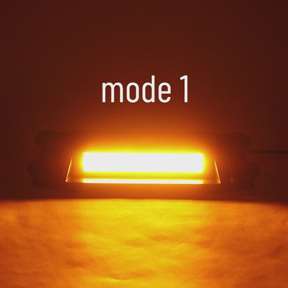 LED strobelys, 24 LED, Amber, 12/24V, med sugekopper, KAMAR - LW0054