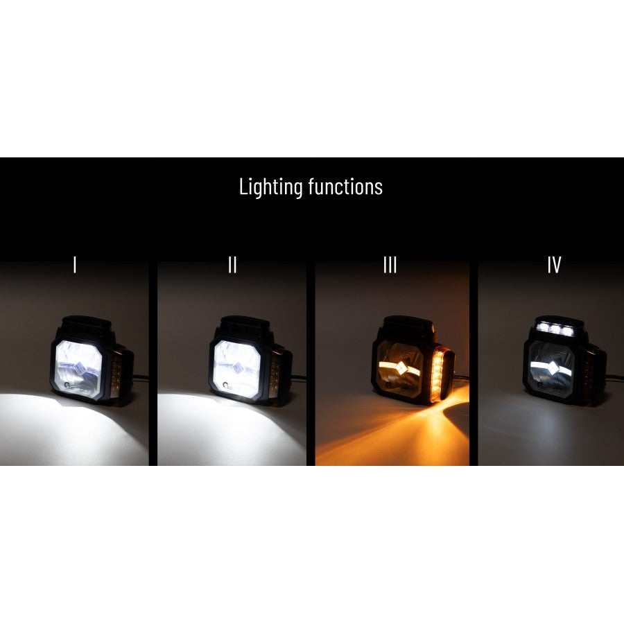 LED ekstralys med fem lysfunksjoner (tåkelys) og oppvarmet linse, MYKAMAR – L3438